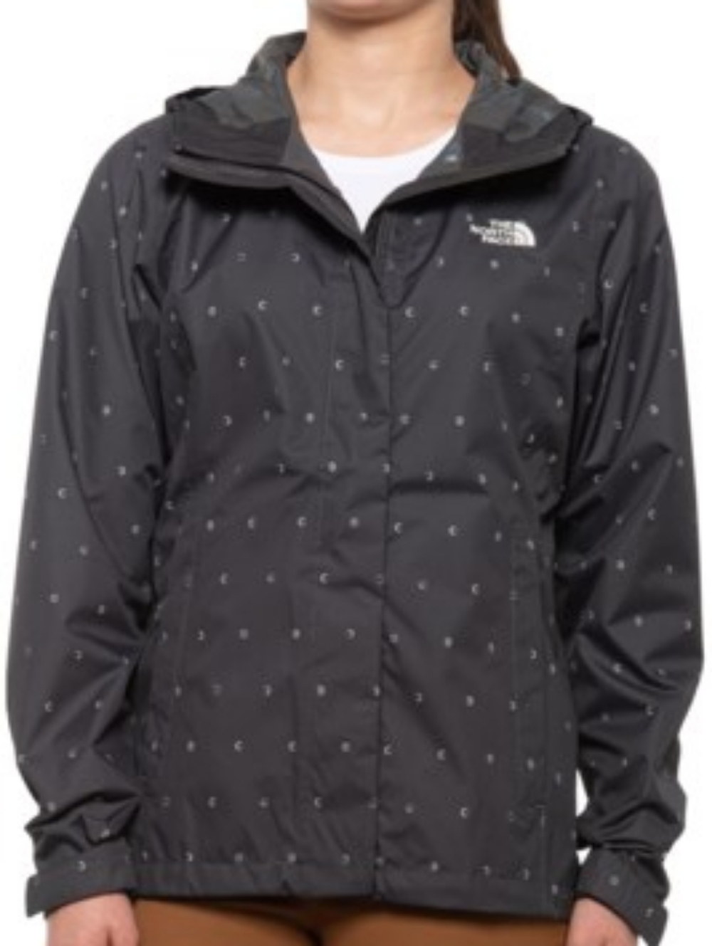 North Face Print Venture Waterproof Rain Jacket Coat Moon Phase Small - Picture 4 of 6